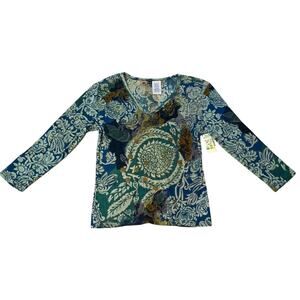 Forbidden Women's Printed V-Neck Top